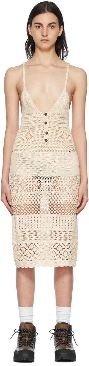 Akoia - Robe midi Esme blanc cassé