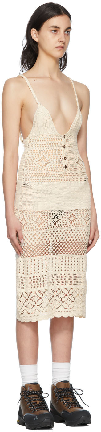 Akoia - Robe midi Esme blanc cassé