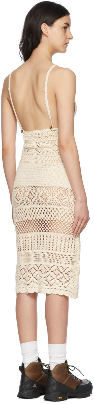 Akoia - Robe midi Esme blanc cassé