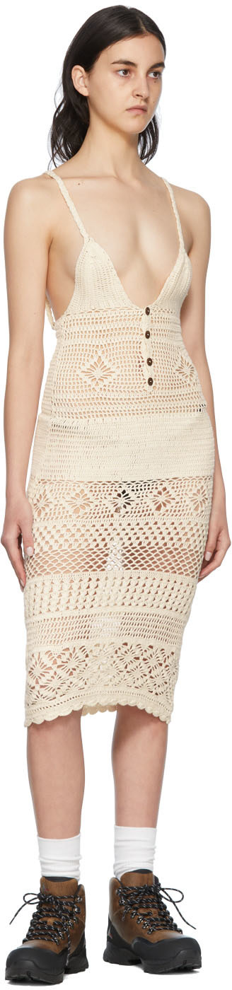 Akoia - Robe midi Esme blanc cassé