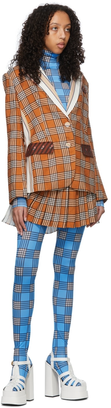 SHUTING QIU - T-shirt bleu en polyester