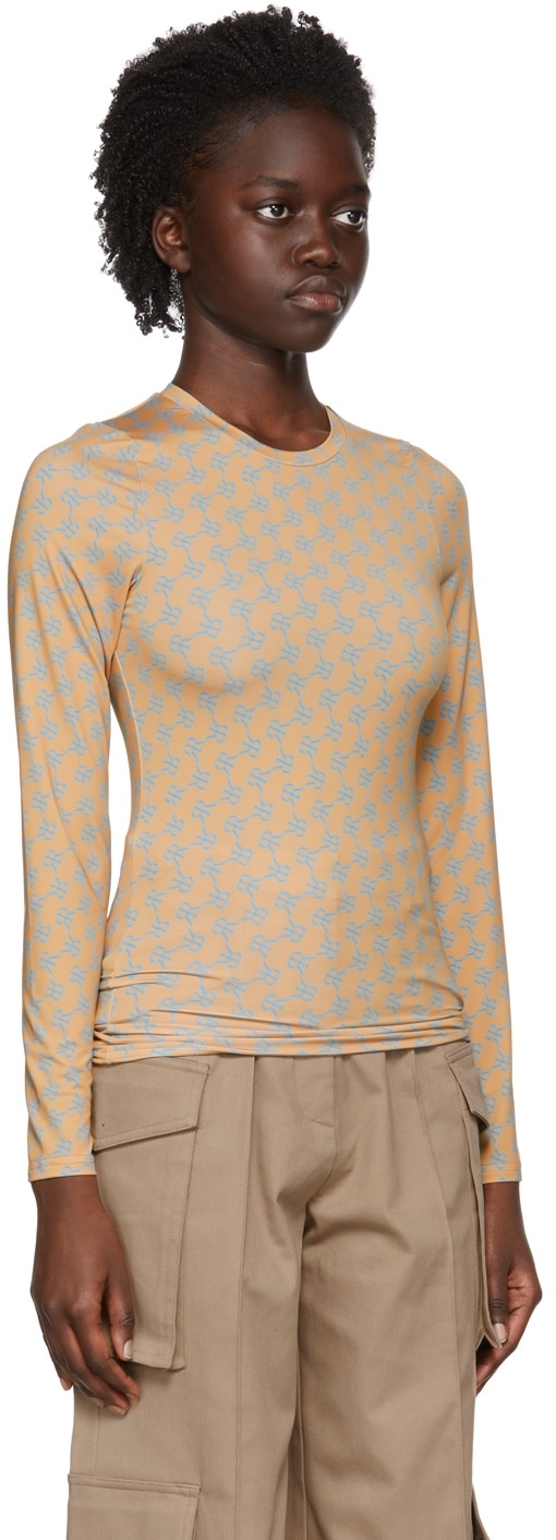 Rokh - T-shirt brun en polyester