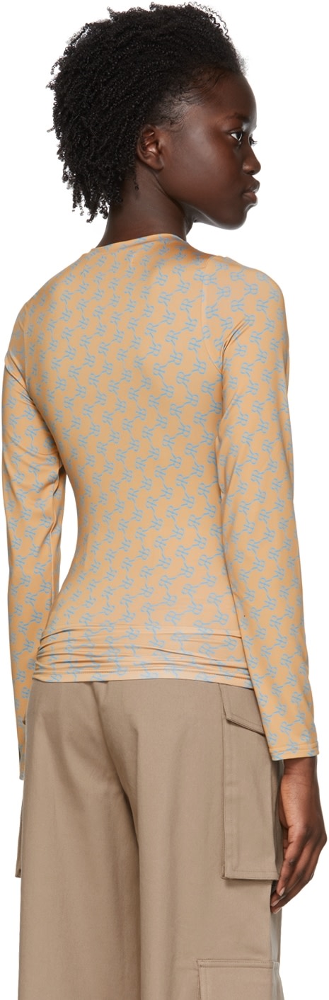 Rokh - T-shirt brun en polyester