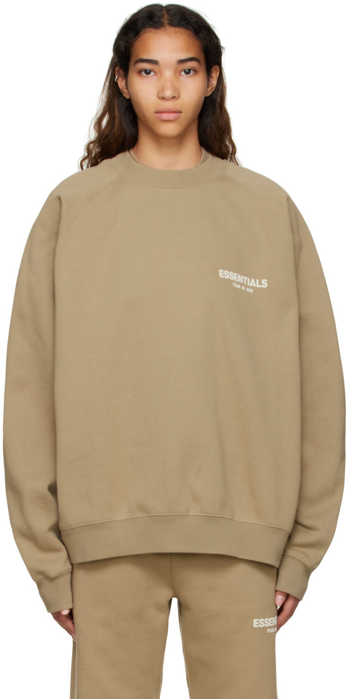 Fear of God ESSENTIALS - Tan Cotton Sweatshirt