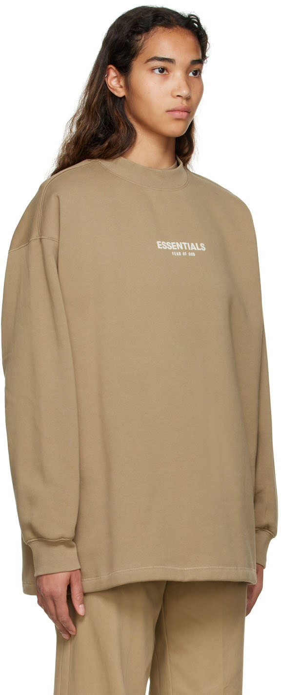 Fear of God ESSENTIALS - Tan Cotton Sweatshirt