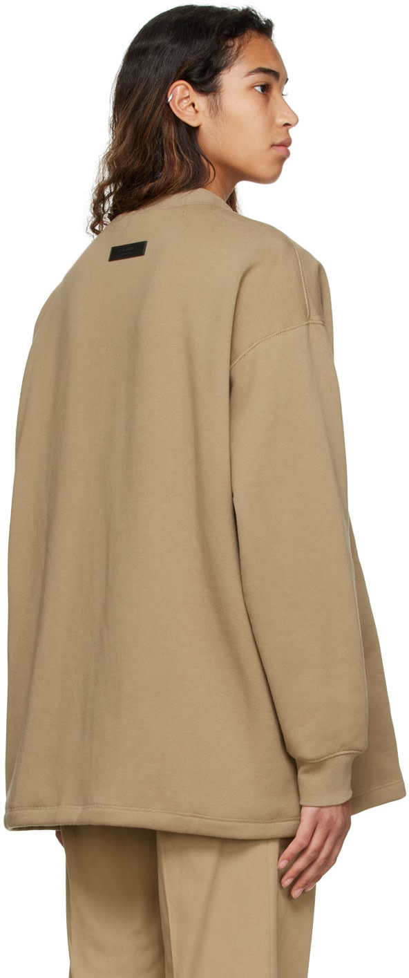 Fear of God ESSENTIALS - Tan Cotton Sweatshirt