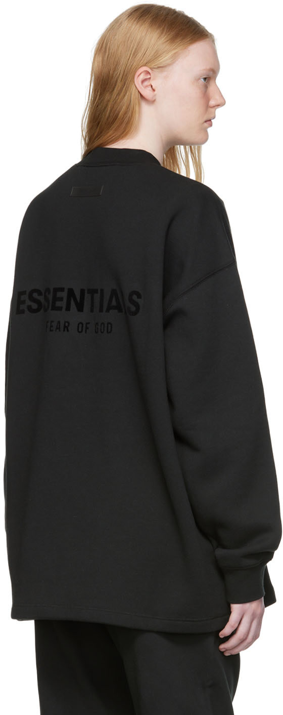 Fear of God ESSENTIALS - Pull molletonné décontracté noir