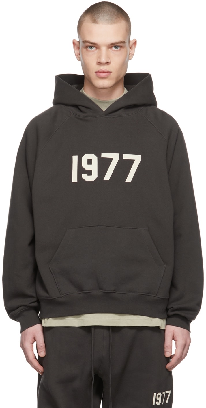 Fear of God ESSENTIALS - Black '1977' Hoodie