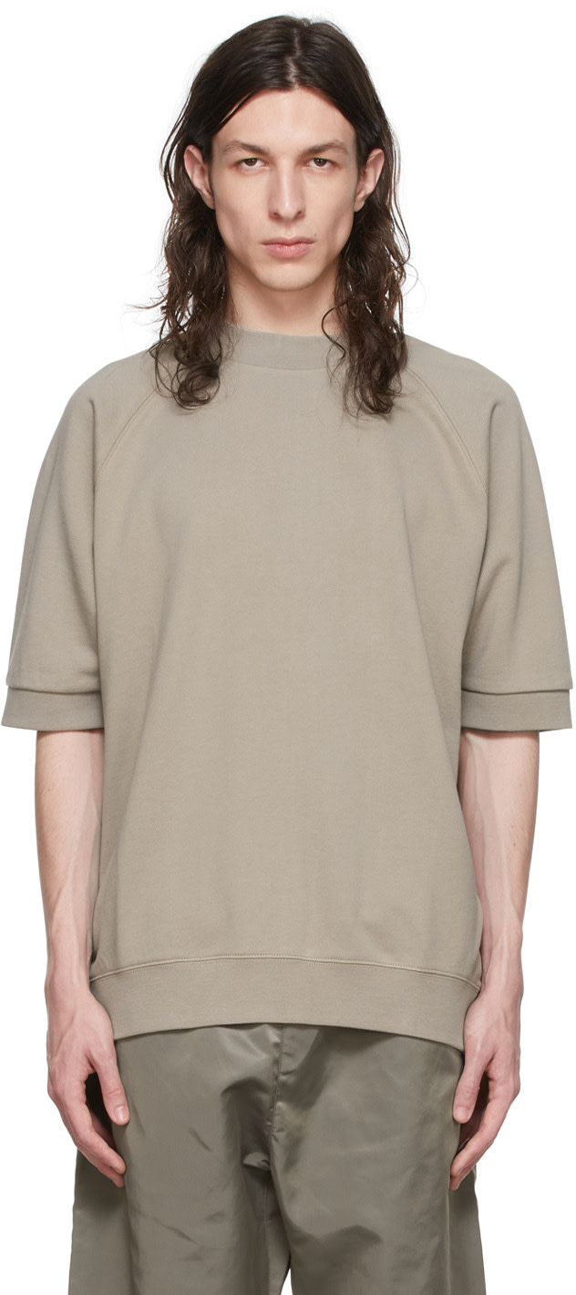 Fear of God ESSENTIALS - Pull molletonné taupe en coton