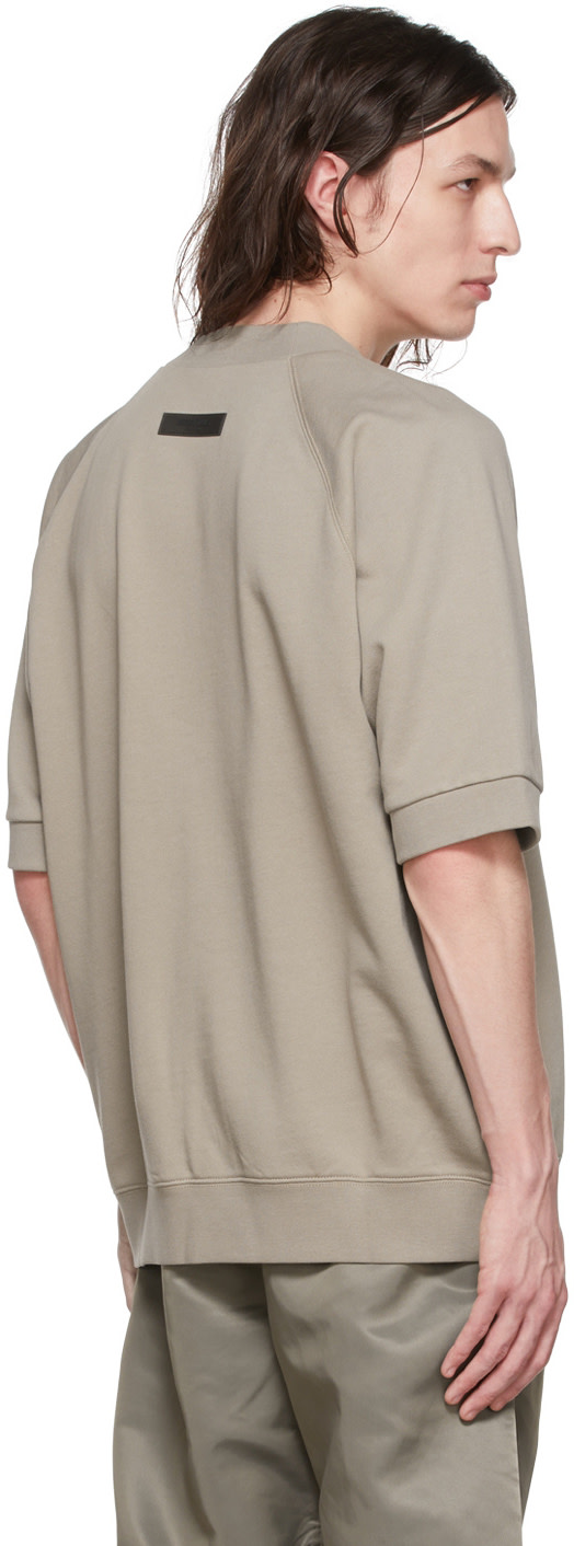 Fear of God ESSENTIALS - Pull molletonné taupe en coton