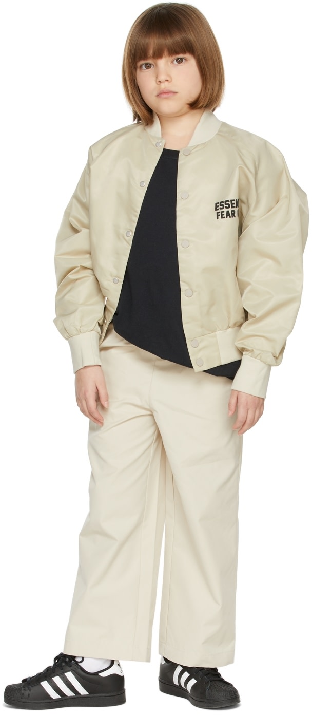 Fear of God ESSENTIALS - Kids Beige Baseball Jacket