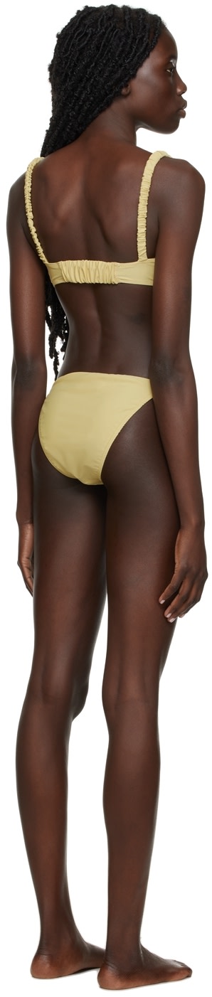 Diotima - Bikini jaune à effet ruché