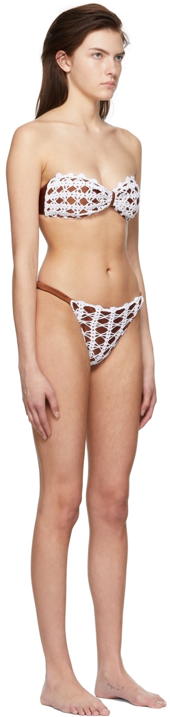 Diotima - Bikini brun clair en nylon exclusif à SSENSE