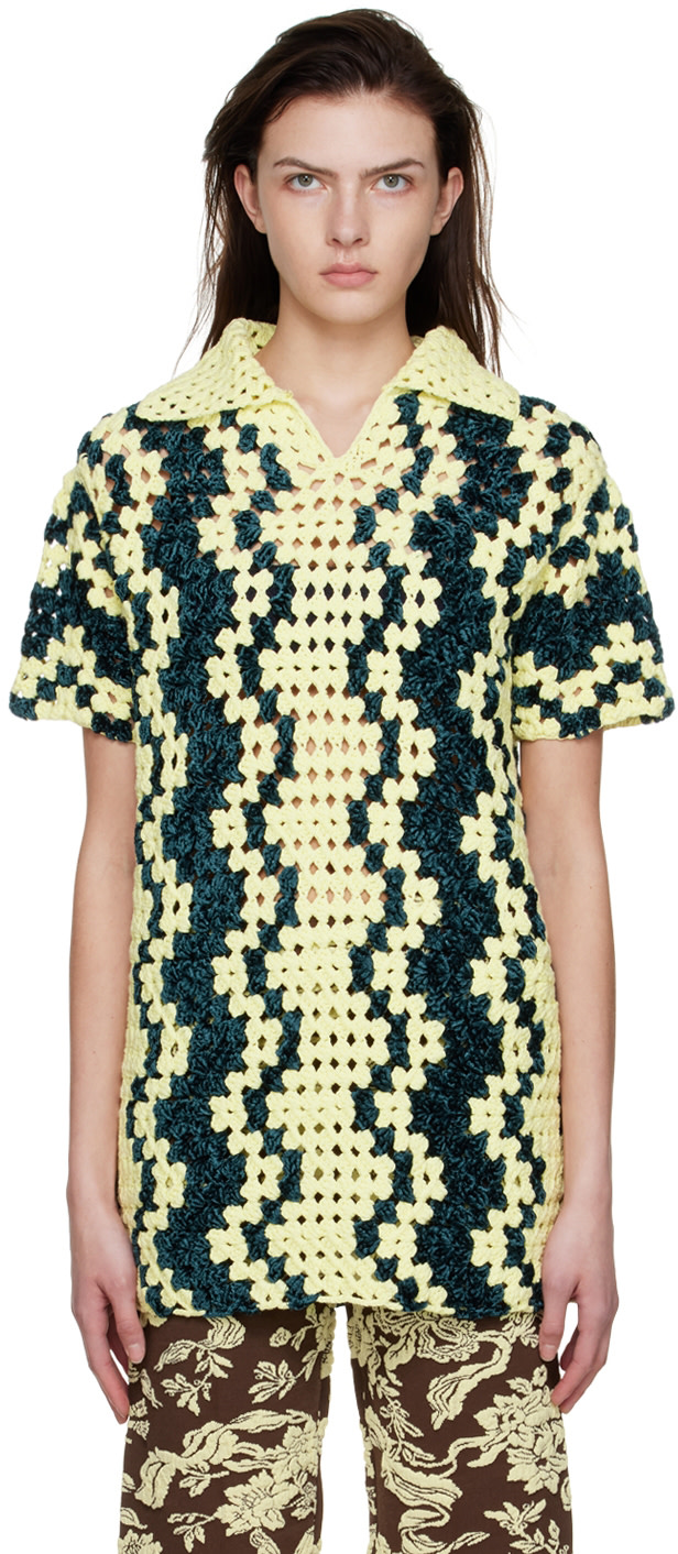 Jil Sander - Polo jaune en coton
