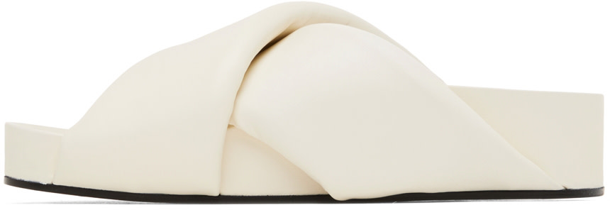 Jil Sander - Off-White Oversize Wrapped Slides