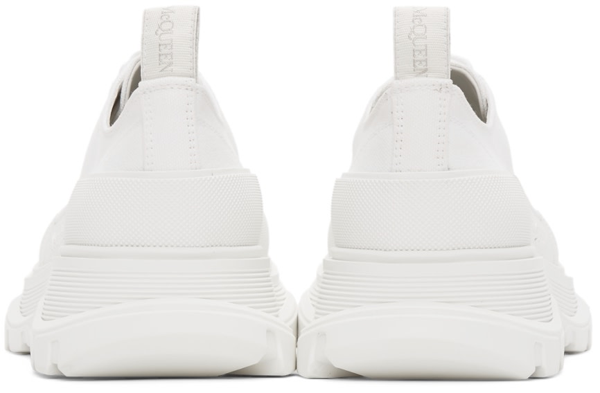 McQueen - Baskets blanches à semelle crantée