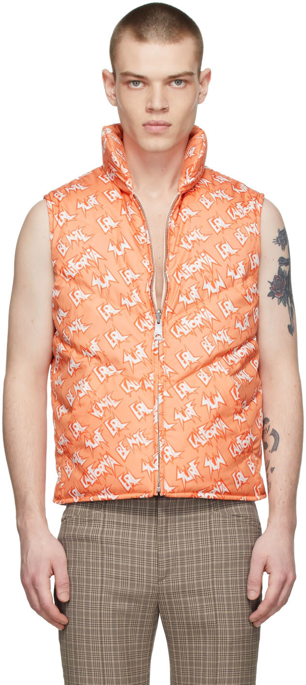 ERL - Orange Polyester Down Vest
