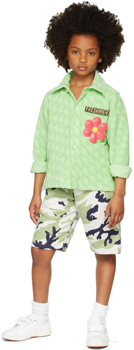 ERL - Enfant | Chemise verte à logo