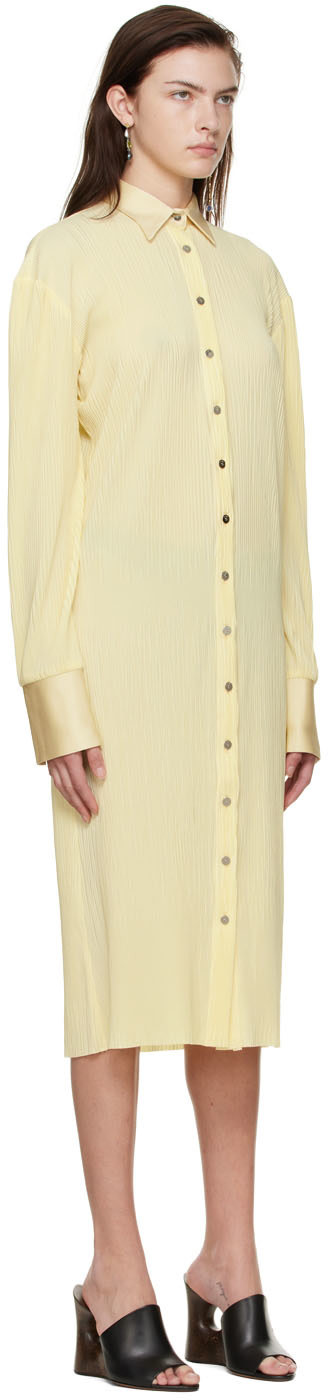 Atlein - Robe midi jaune en polyester