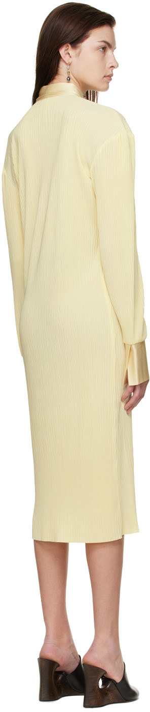 Atlein - Robe midi jaune en polyester
