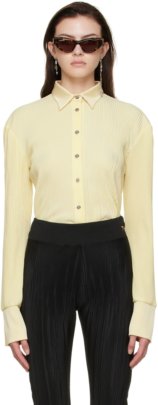 Atlein - Chemise jaune en polyester