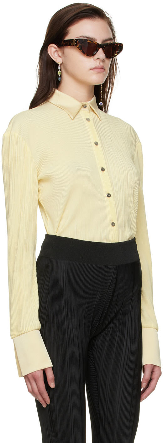 Atlein - Chemise jaune en polyester