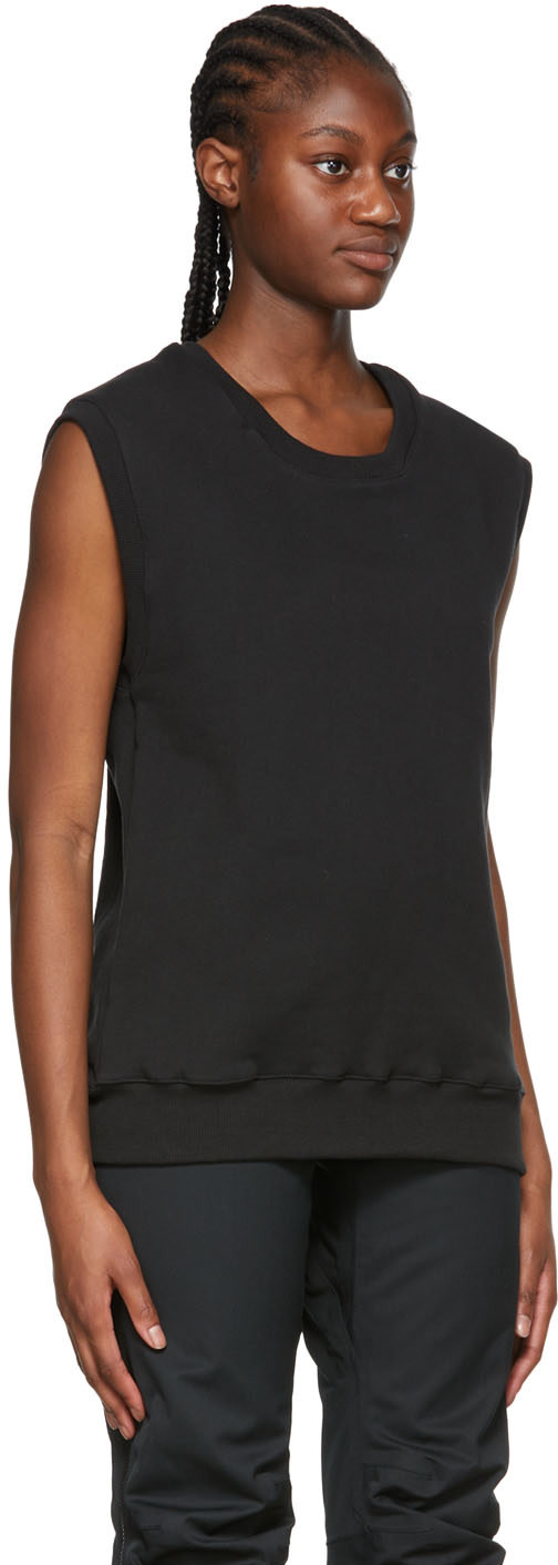 GR10K - Pull molletonné noir en coton