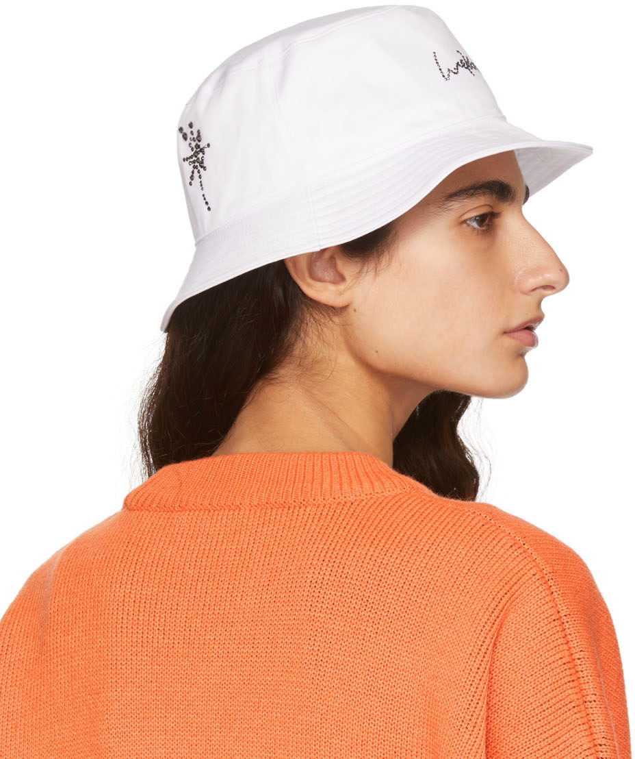 We11done - Chapeau bob Hotfix Star blanc