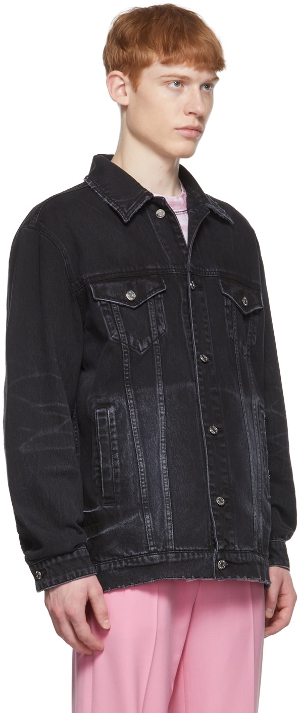 We11done - Blouson noir en denim