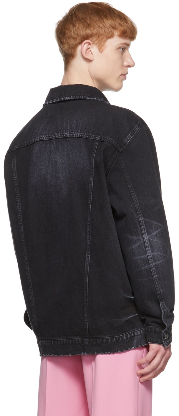We11done - Blouson noir en denim