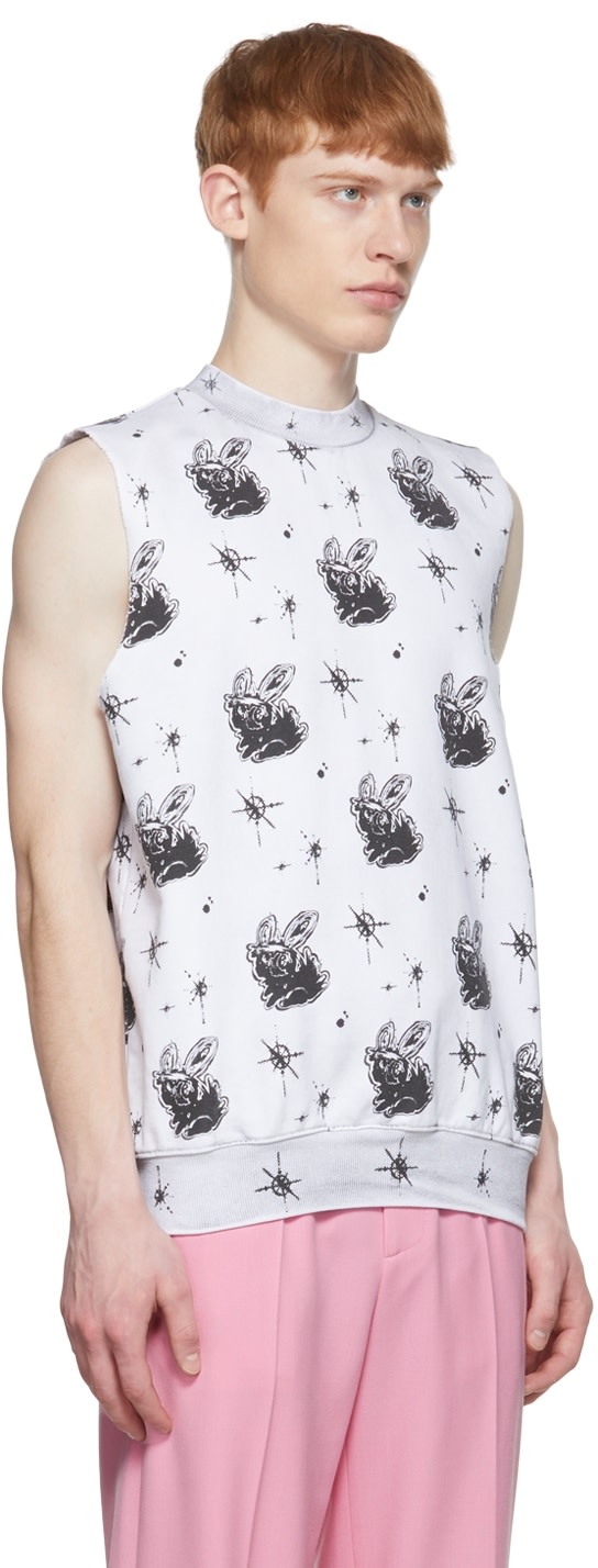 We11done - Gilet blanc en coton