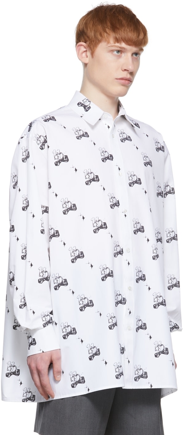 We11done - Chemise blanche en coton