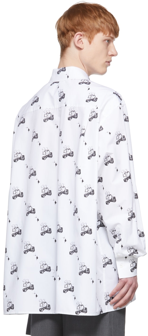 We11done - Chemise blanche en coton