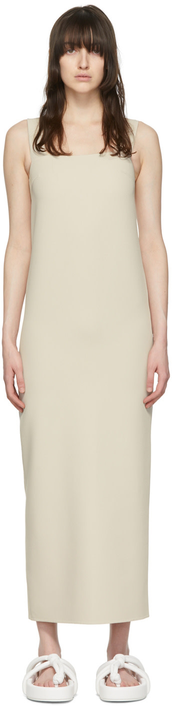 Arch The - Robe longue beige en polyester