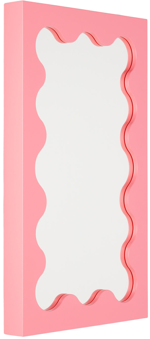 Gustaf Westman Objects - SSENSE限定 ピンク ミニ Curvy ミラー