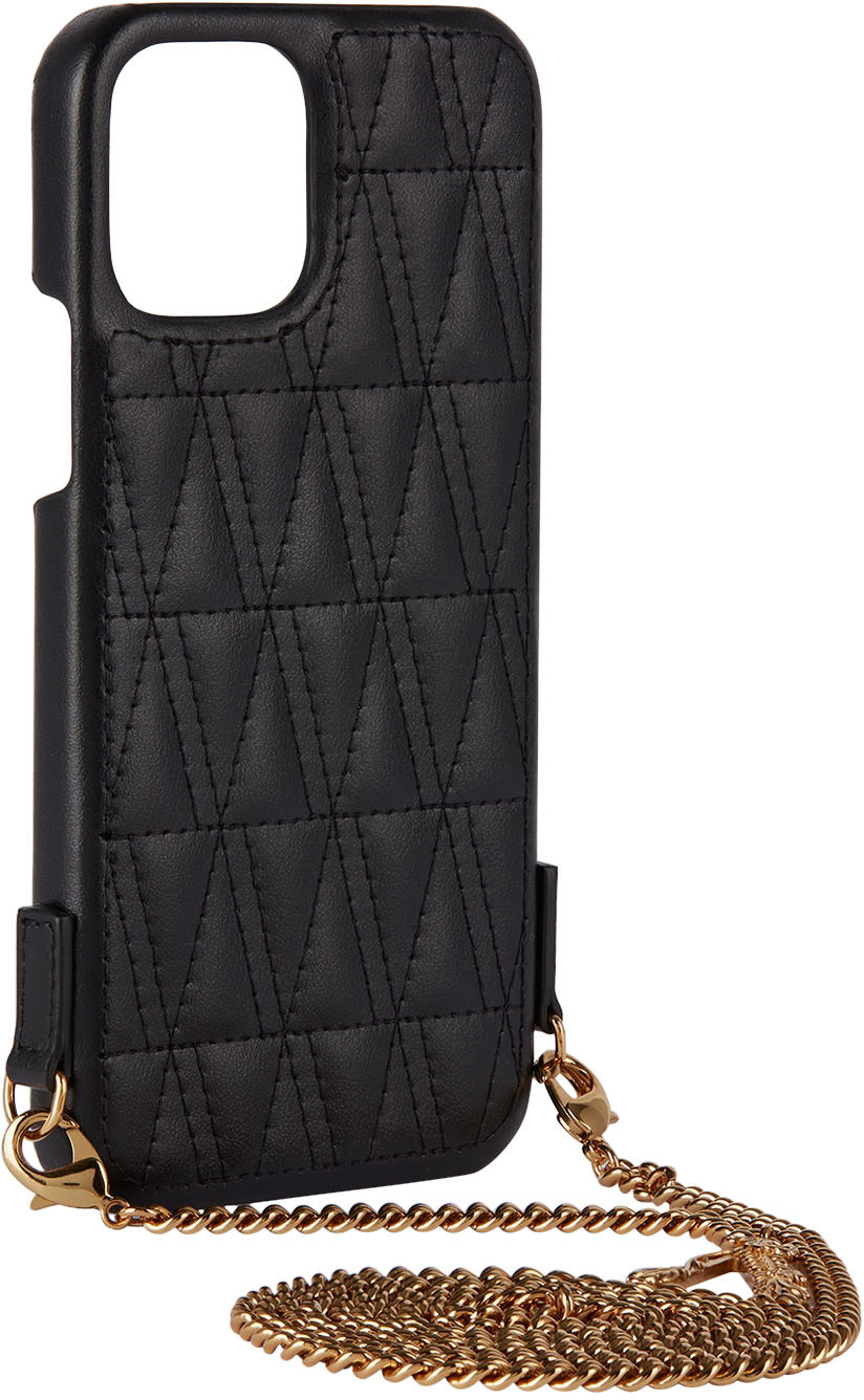 Versace - Étui pour téléphone Virtus noir