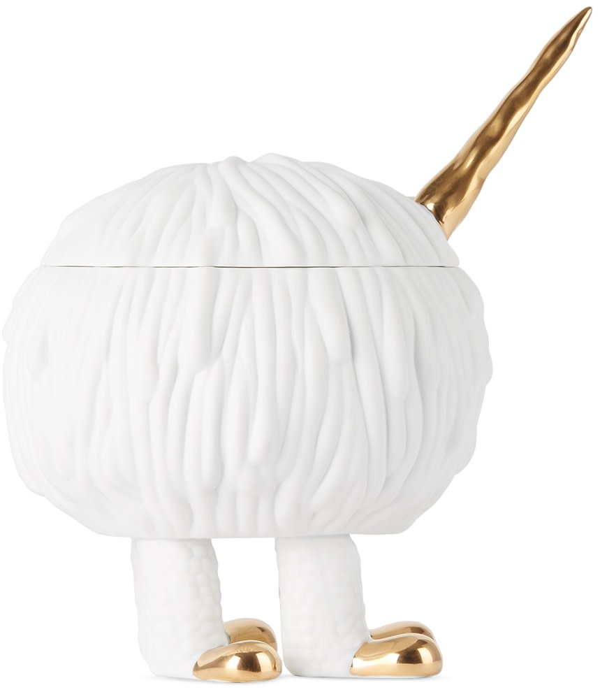 L’OBJET - Bougie graphique blanche à quatre mèches