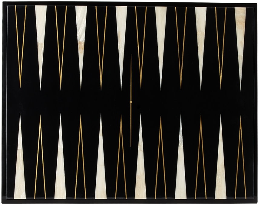 L’OBJET - Jeu de backgammon noir et blanc