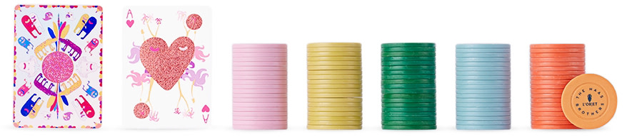 L'OBJET - Pink Haas Poker Set