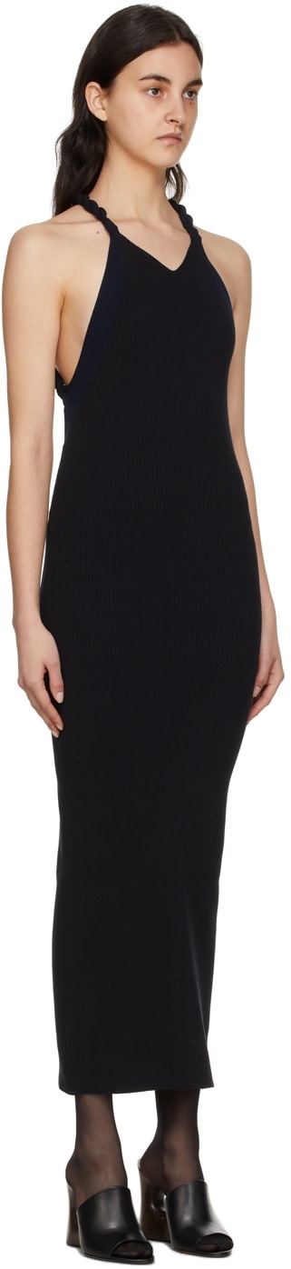 Dion Lee - Robe midi noire en coton