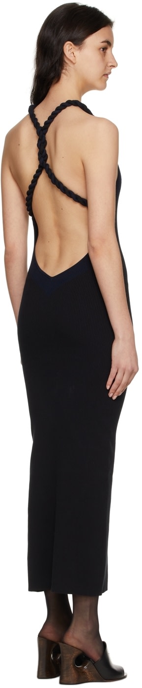 Dion Lee - Robe midi noire en coton