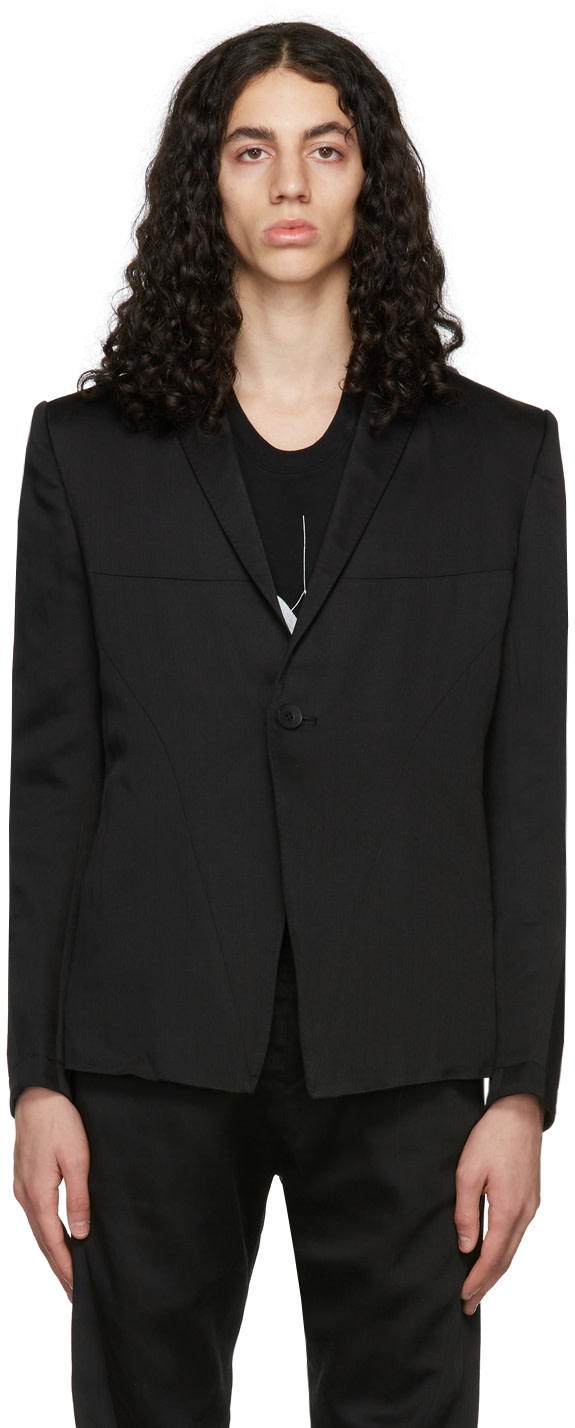 Julius - Black Viscose Blazer