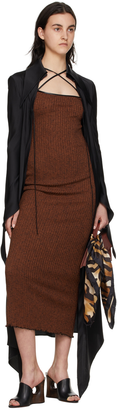 16Arlington - Robe longue Arya brune