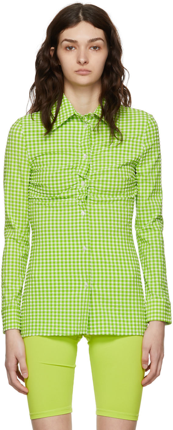 MSGM - Chemise verte en nylon