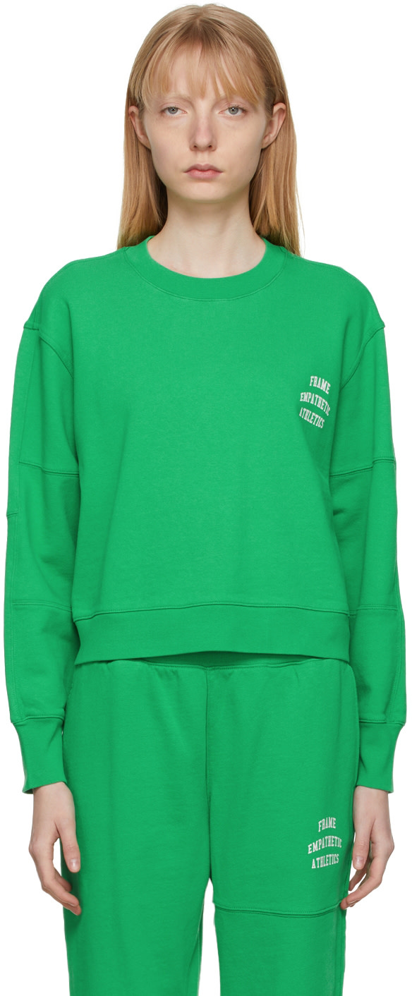 Frame - Pull molletonné vert