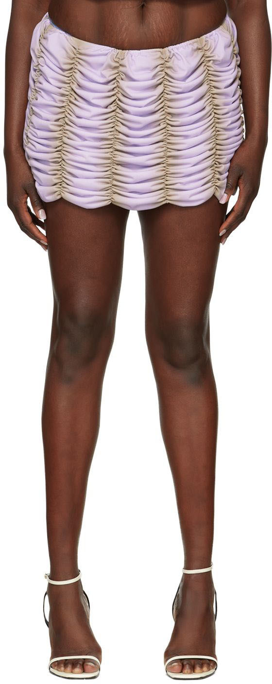 Ester Manas - Minijupe mauve exclusive à SSENSE