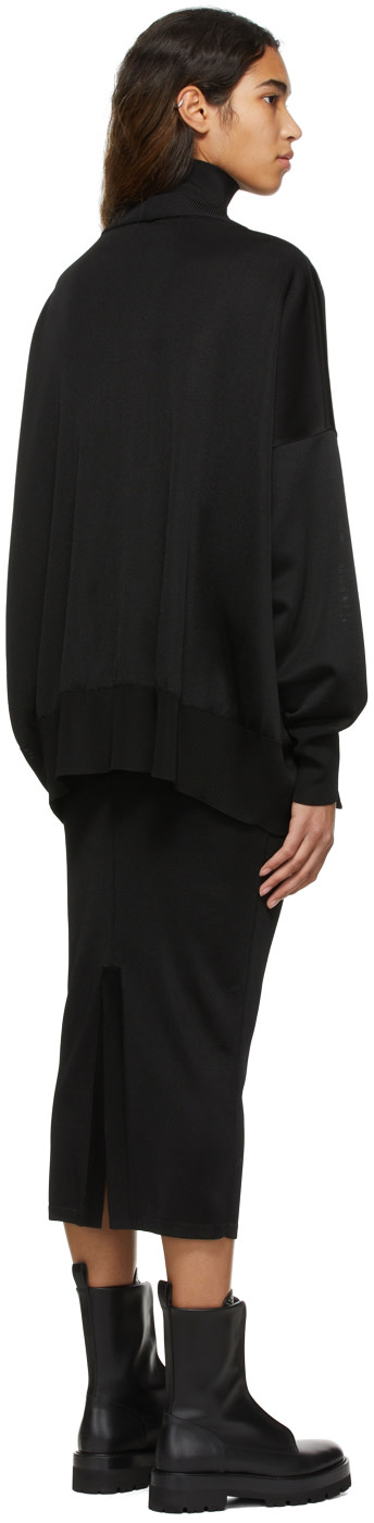 ALAÏA - Robe midi Cardi noire