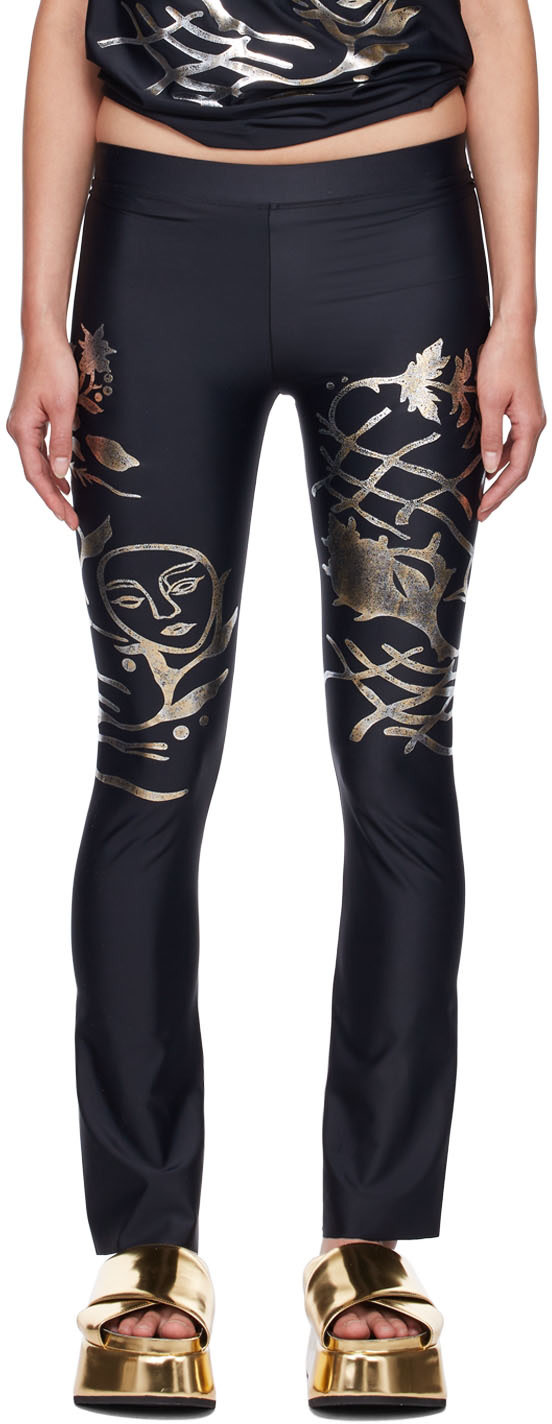 DI PETSA - Legging noir en polyester recyclé