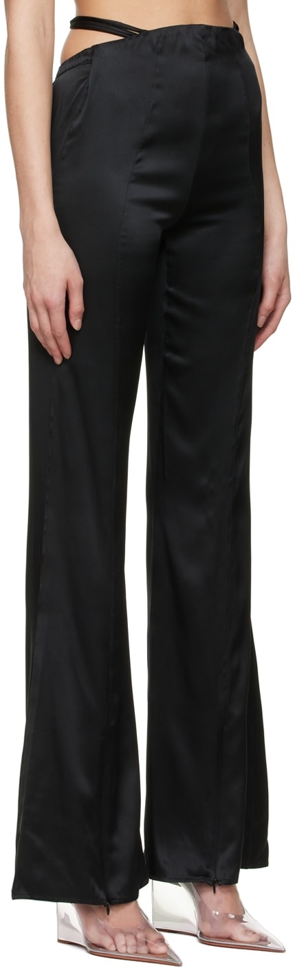 SUBSURFACE - Pantalon noir à ruban exclusif à SSENSE
