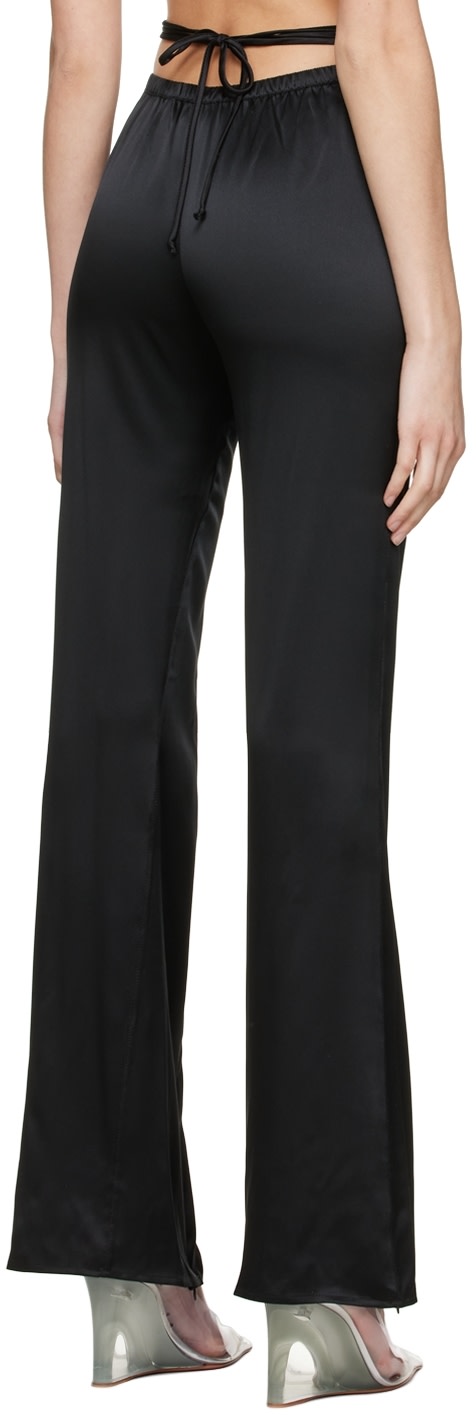 SUBSURFACE - Pantalon noir à ruban exclusif à SSENSE